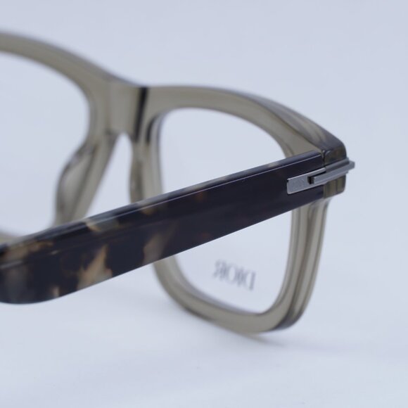 Dior DIORBLACKSUITO S7I 6400 Eyeglasses Shiny Brown 52mm Square Frame - Picture 4 of 10
